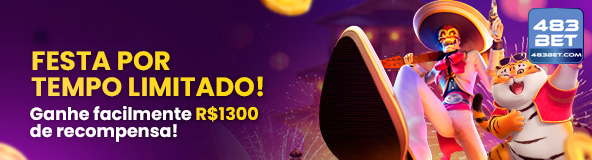 483bet — card com CTA e reforço de bônus, com hierarquia visual clara, pensado para estimular a abertura de novas